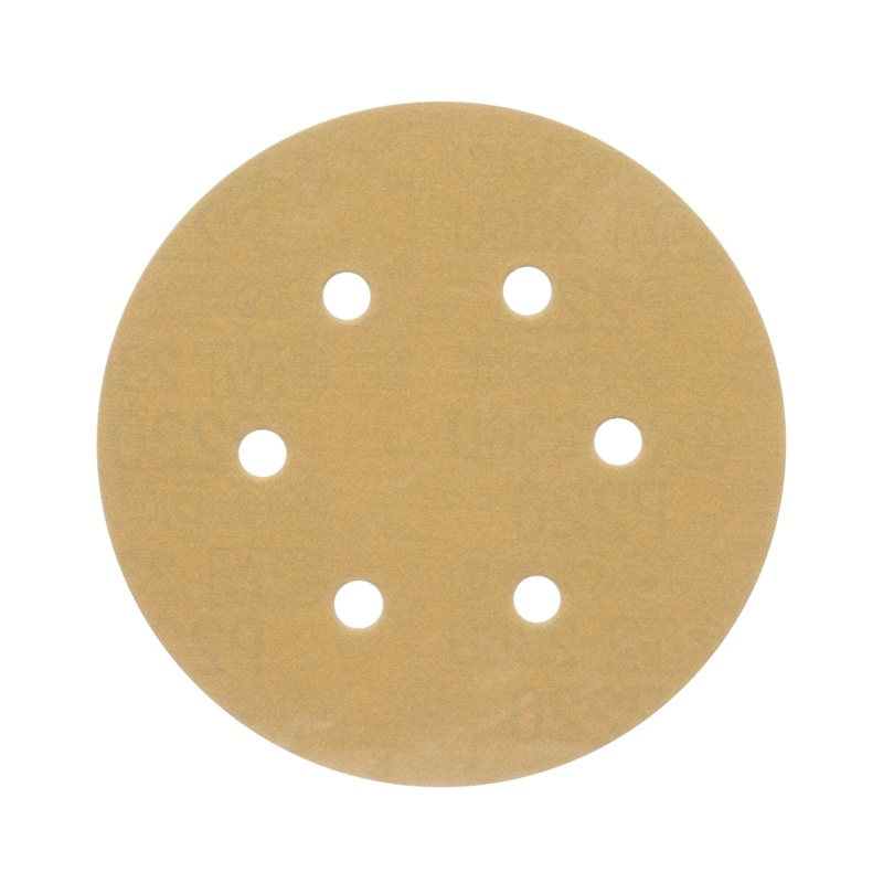 3M Hookit Paper Disc 236U, P120 C-weight, 6 in x NH, D/F 6HL, Die600HZ