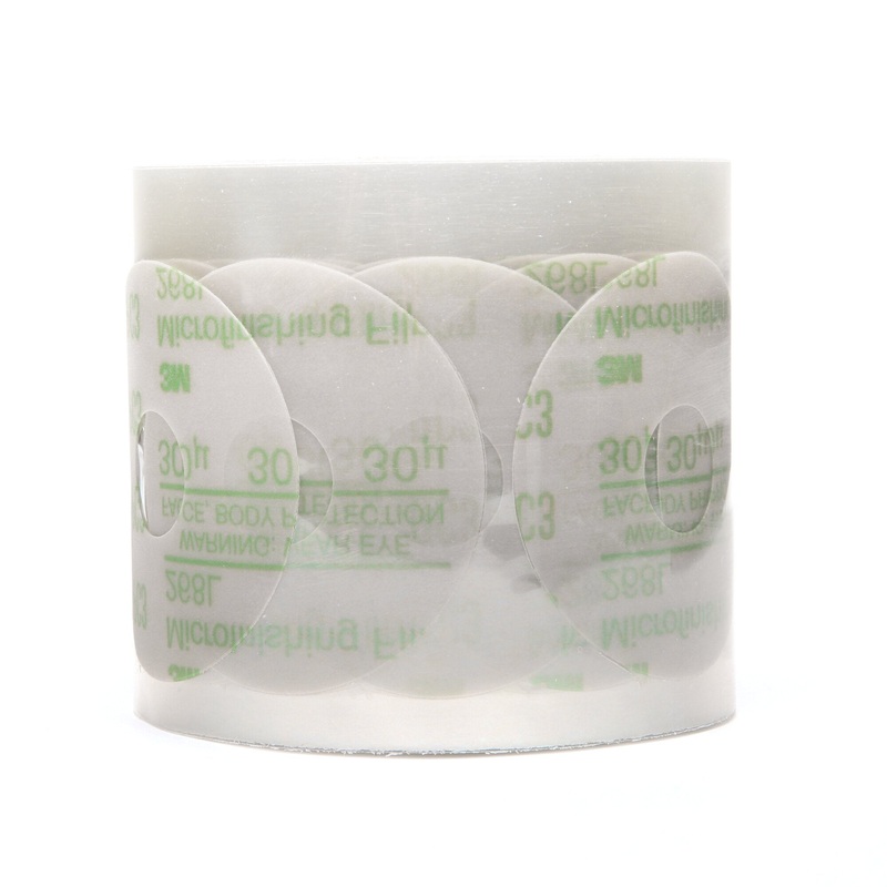 3M Microfinishing PSA Film Disc Roll 268L, 1 in x NH x 2000, 9 Mic,Type D