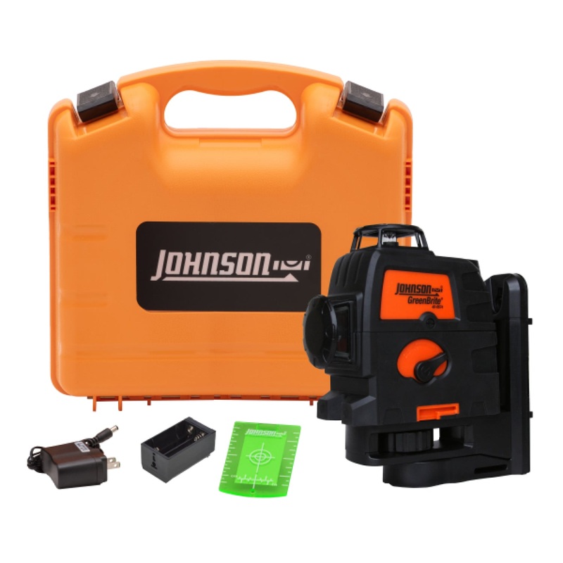 Johnson 40-6674 Self-Leveling 3x360 Laser with GreenBrite Technology