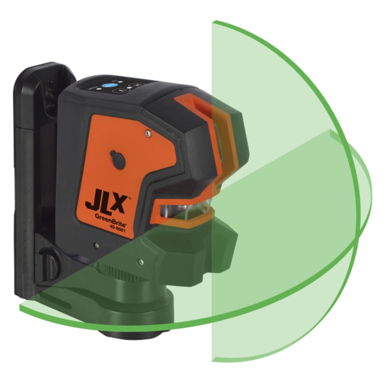 Johnson 40-6681 JLX Self-Leveling 180 Cross-Line Laser with GreenBrite Technology