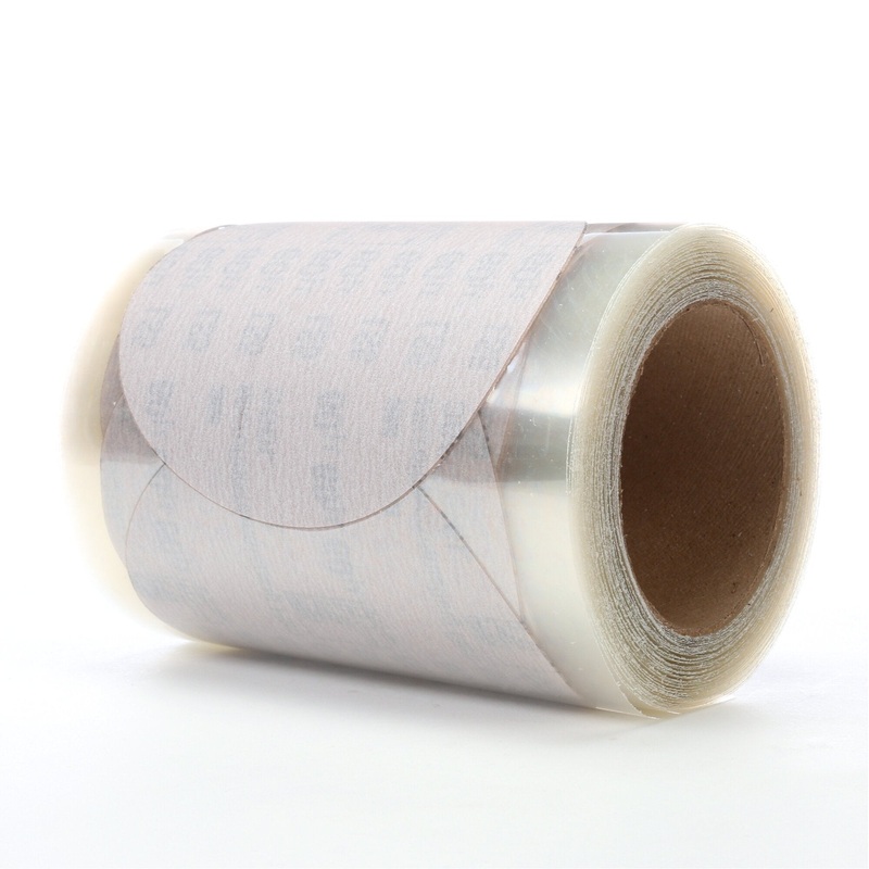 3M Microfinishing PSA Film Disc Roll 366L, 60 Mic 3MIL, Type D, 5 in xNH