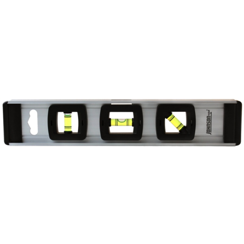 Johnson 1300-1200 12" Aluminum Level w/Rule