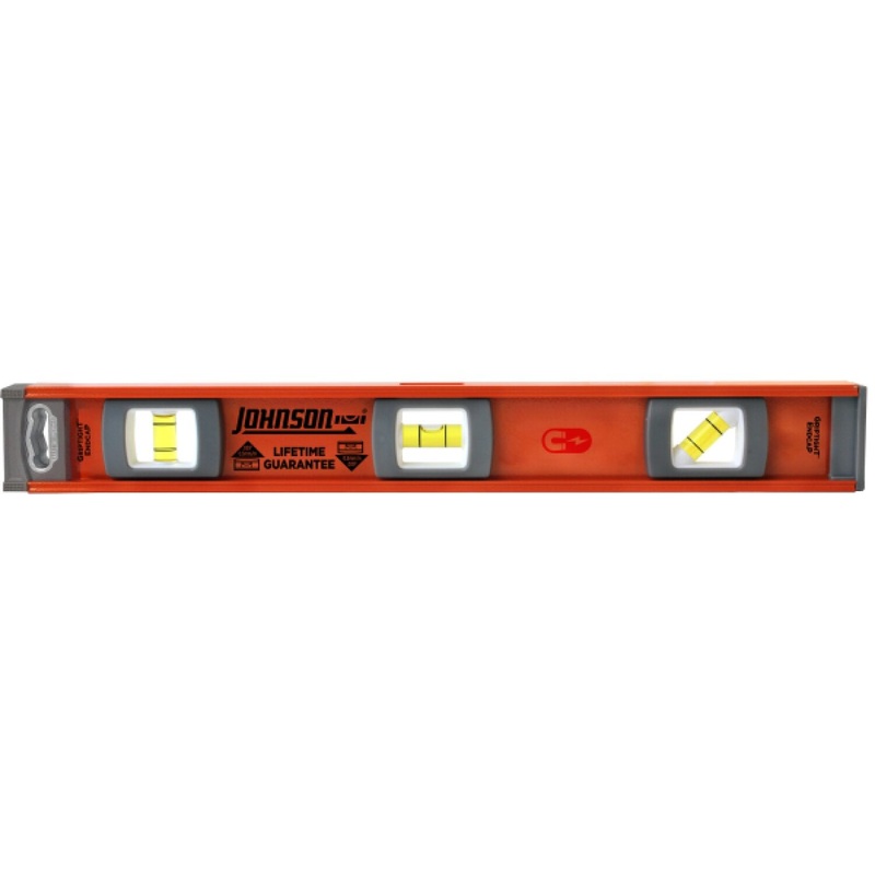 Johnson 1254-1800 18" Magnetic Heavy Duty I-Beam Aluminum Level