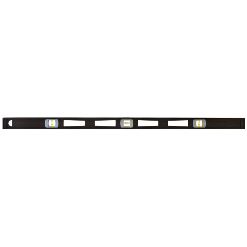 Johnson 3848 48" Magnetic Top-Reading Aluminum Level - 3 Vial
