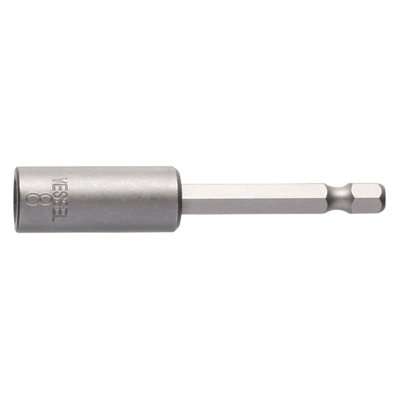 Vessel B45AF875P1 POWER BIT 1/4" Hex B, A/F8x75 Press-Fit Nutsetter