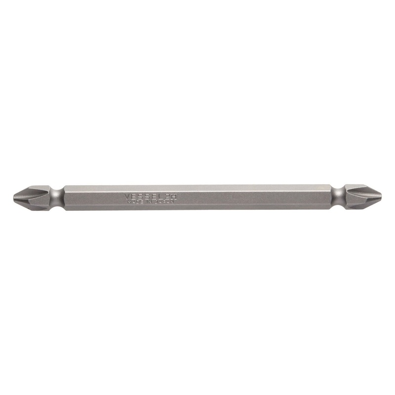 Vessel MB43P2100HP1 DOUBLE-ENDED BIT 1/4" Hex B, +2x100H Magnetized