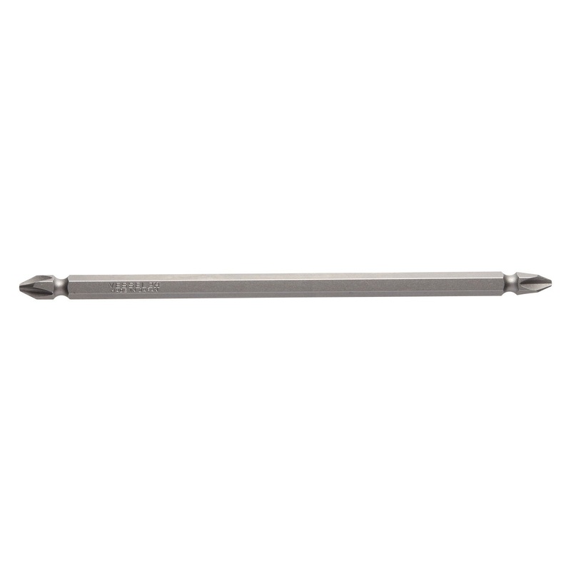 Vessel MB43P2150HP1 DOUBLE-ENDED BIT 1/4" Hex B, +2x150H Magnetized