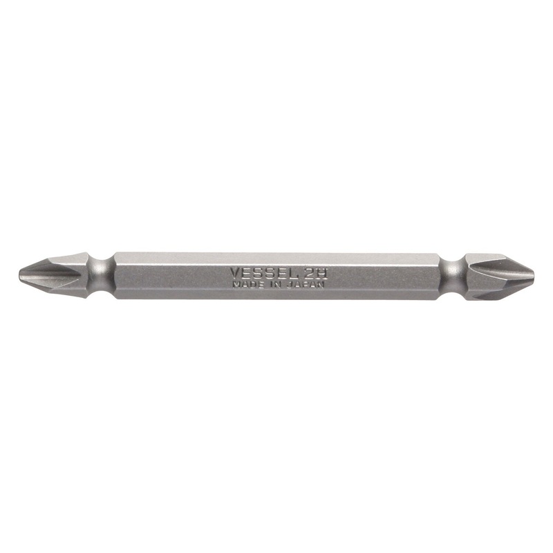 Vessel MB43P275HP1 DOUBLE-ENDED BIT 1/4" Hex B, +2x75H Magnetized