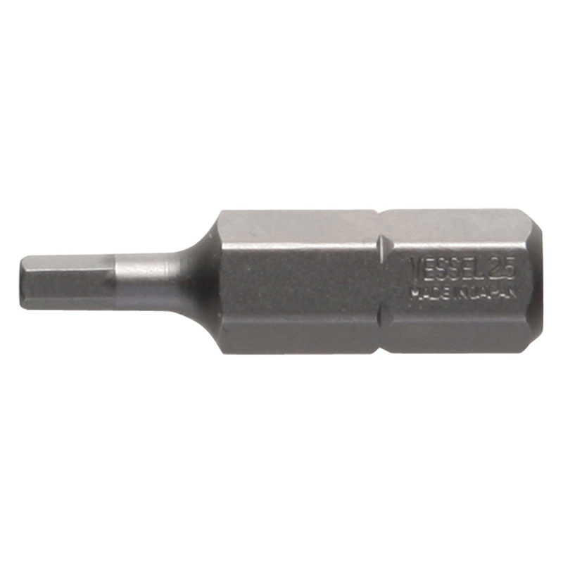 Vessel B33H25254HP1 INSERT BIT 1/4" Hex, H2.5x25.4H
