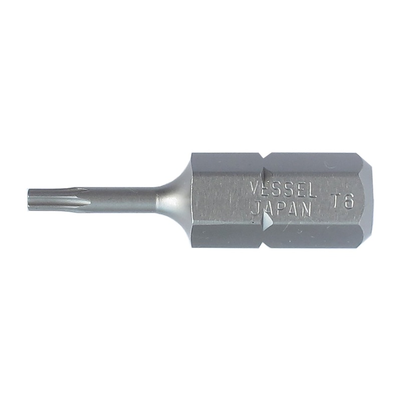 Vessel B33T6254HP1 INSERT BIT 1/4" Hex, T6x25.4H