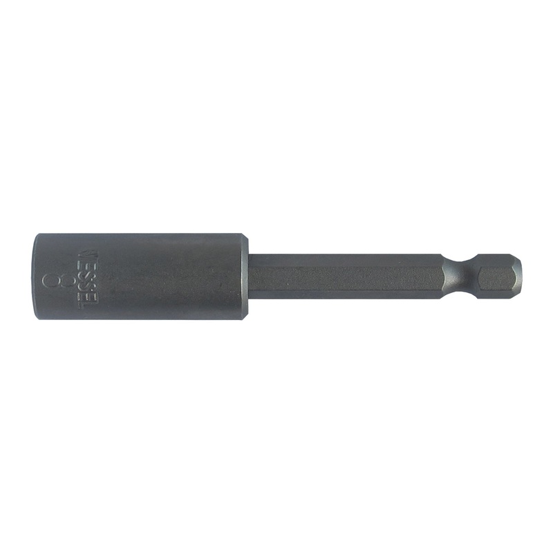 Vessel MB45AF875P1 POWER BIT 1/4" Hex B, A/F8x75 Press-Fit Nutsetter with Press-Fit Magnet