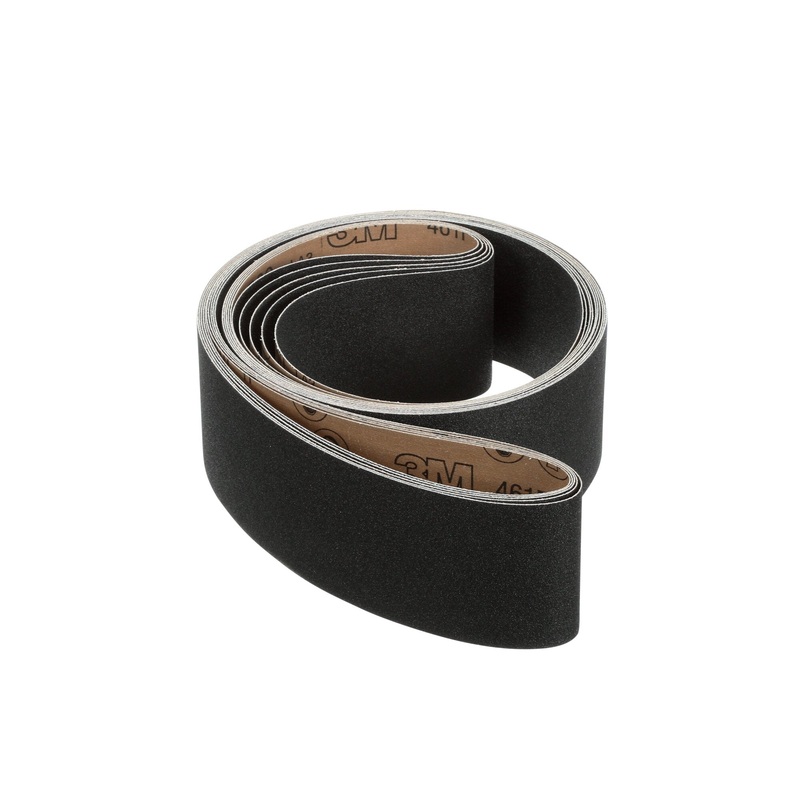 3M Cloth Belt 461F, P80 YF-weight, 5 in x 158 in, Film-lok, Single-flex