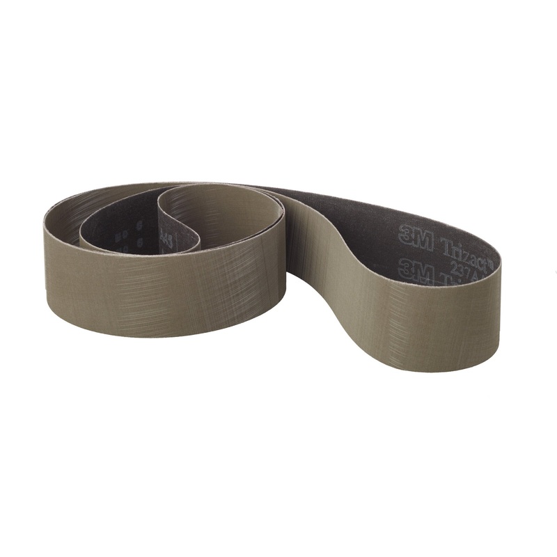 3M Trizact Cloth Belt 237AA, A45 X-weight, 4 in x 132 in, Film-lok,Full-flex