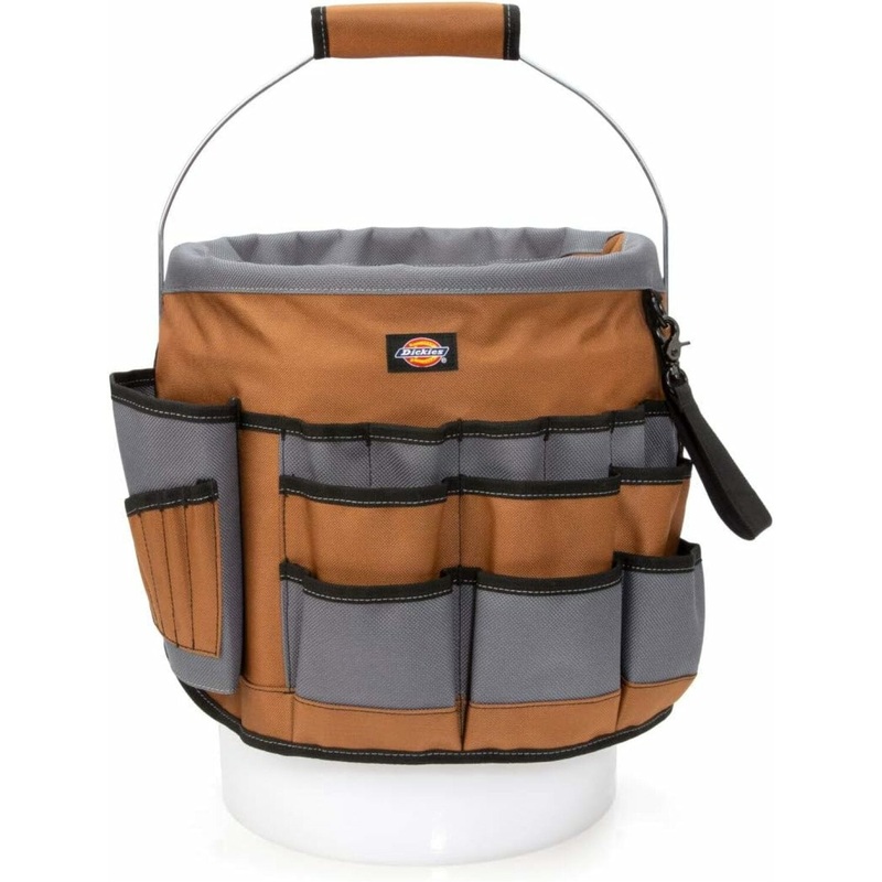Dickies 57103 35-Pocket Bucket Organizer With Drill Holster