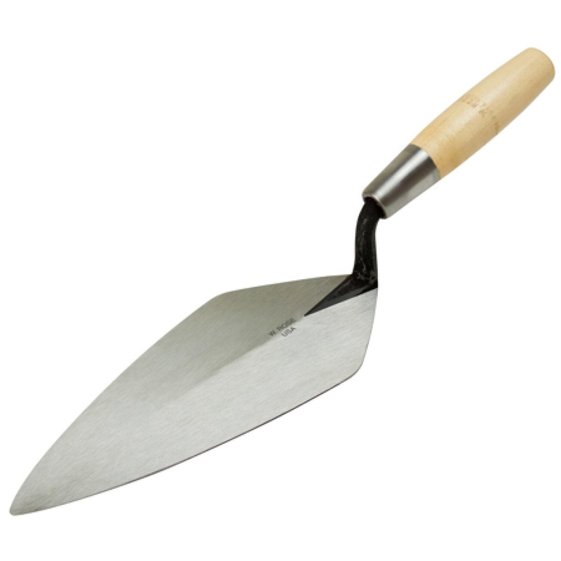 W.Rose RO116-9 1/2 9-1/2 Narrow London Brick Trowel with 6" Wood Handle