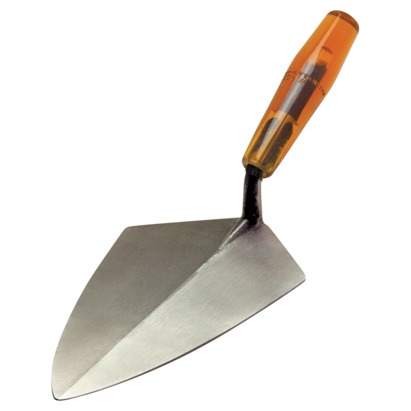 W. Rose RO1421-10 1/2 10-1/2 Wide Heel Brick Trowel with Plastic Handle