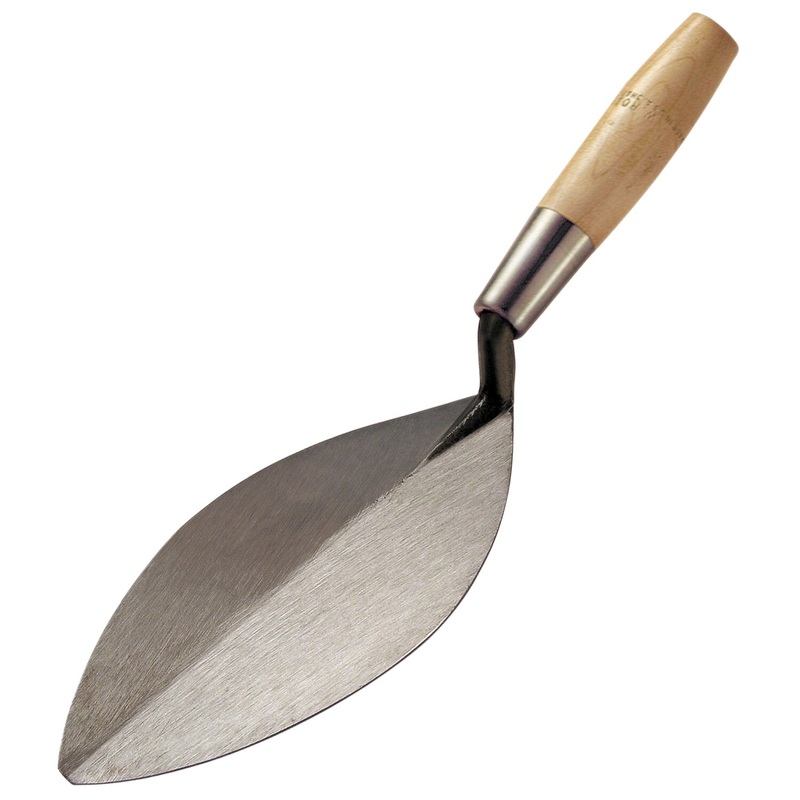 W.Rose RO414-9 9 Pumpkin Seed Trowel with 5" Wood Handle