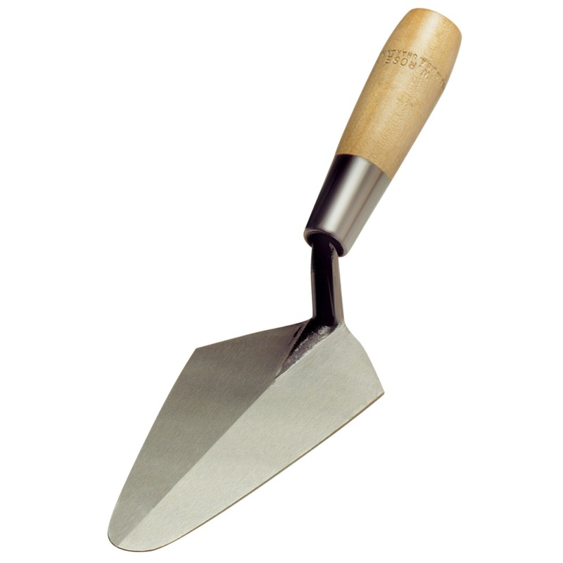 W. Rose RO74 7-1/2 Buttering Trowel with 5" Wood Handle