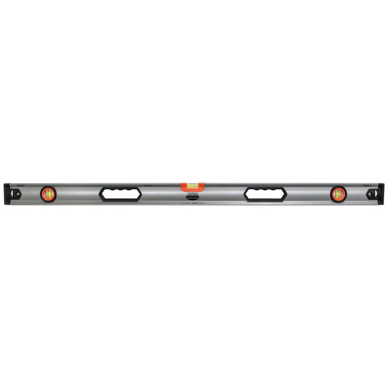 Sands Level & Tool SLBZ72HH 72" Professional Aluminum Box Level with Hand Holes (3 Vials)