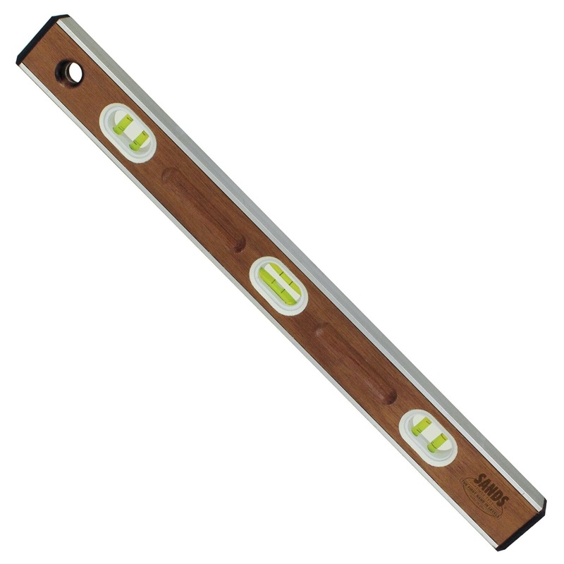 Sands Level & Tool SLMA24 24 Professional Mahogany I-Beam Level (6 Vials)