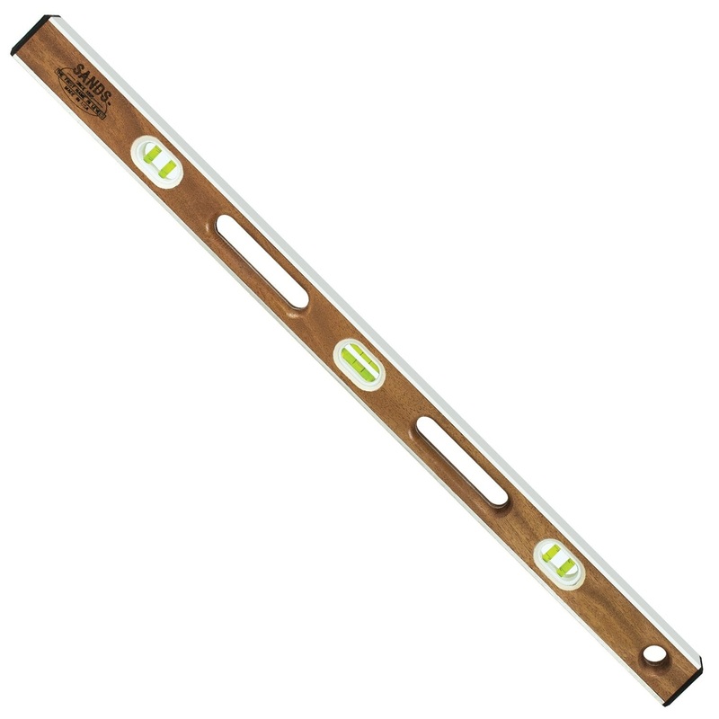 Sands Level & Tool SLMA36 36 Professional Mahogany I-Beam Level (6 Vials)