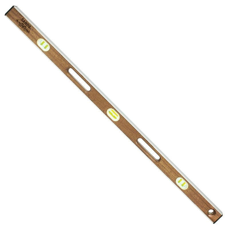 Sands Level & Tool SLMA48 48 Professional Mahogany I-Beam Level (6 Vials)