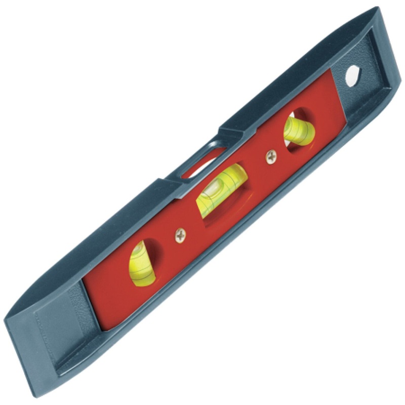 Sands Level & Tool SLPT9M 9 Utility Plastic Magnetic Torpedo Level (3 Vials)