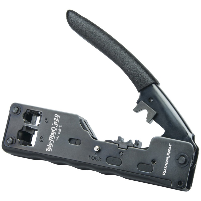 Platinum Tools 12516 Tele-Titan XG 2.0 Crimp Tool Clam