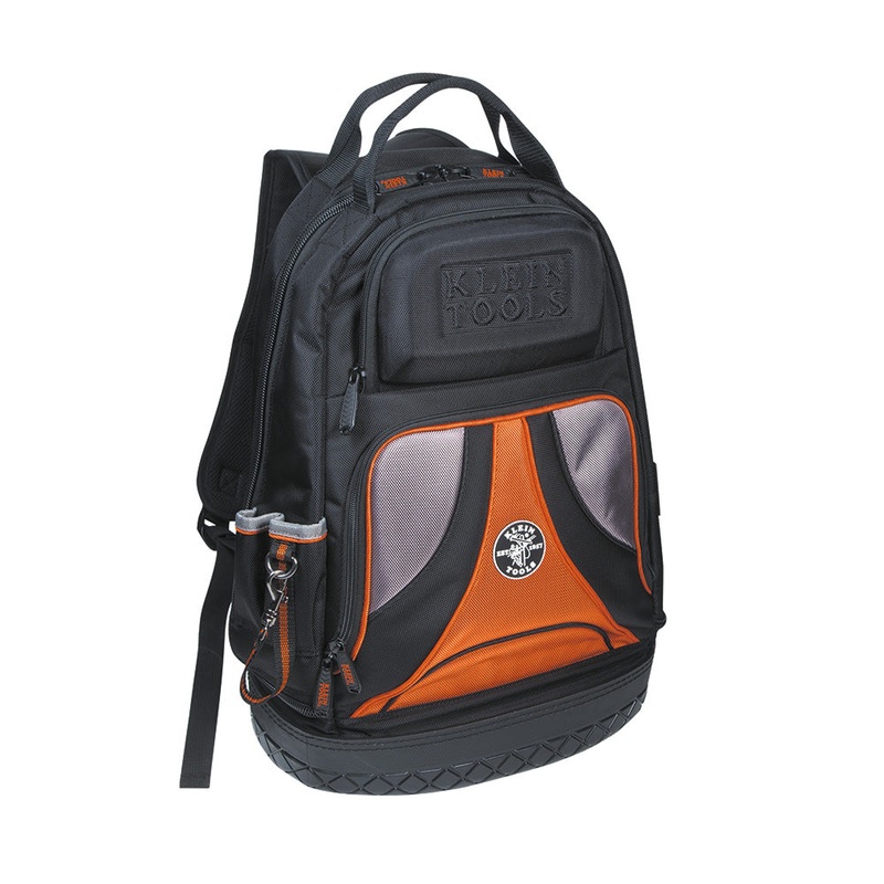 Klein Tools 55421BP-14 Backpack, Electrician Tool Bag, Tradesman Pro Organizer, 39 Pockets and Molded Base