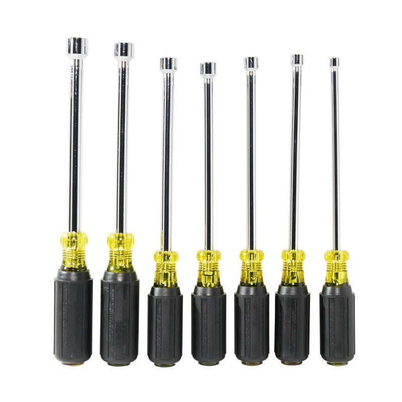 Klein Tools 647M Magnetic Nut Driver Set with 6-Inch Shafts