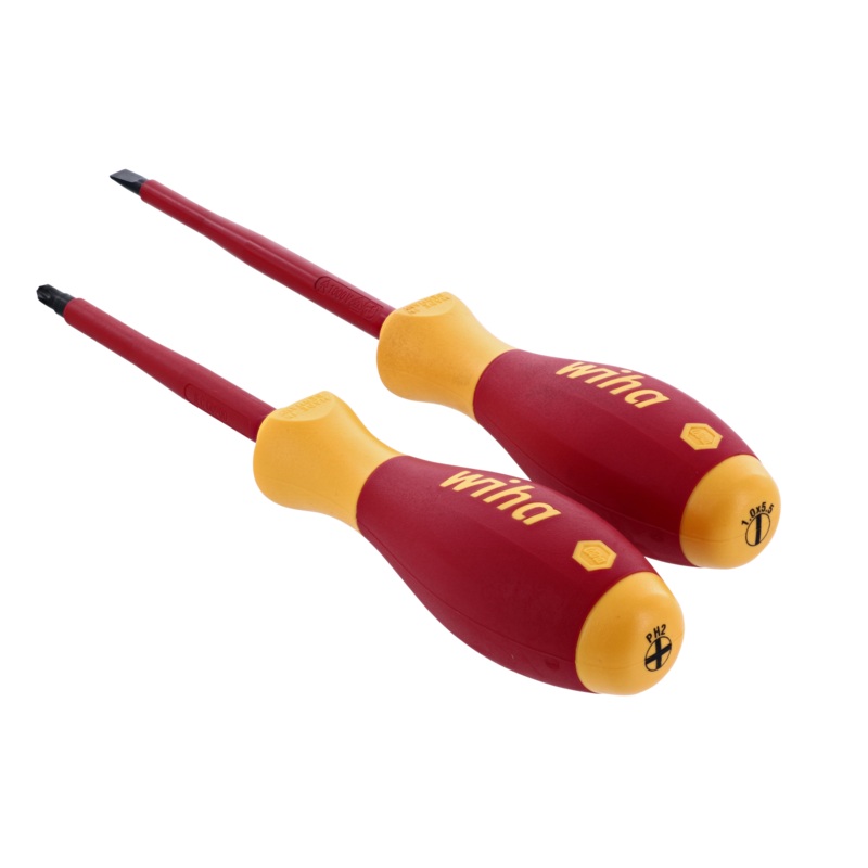 Wiha Tools 32105 Insulated Slotted/Phillips Screwdrivers, 2 Pc. Set