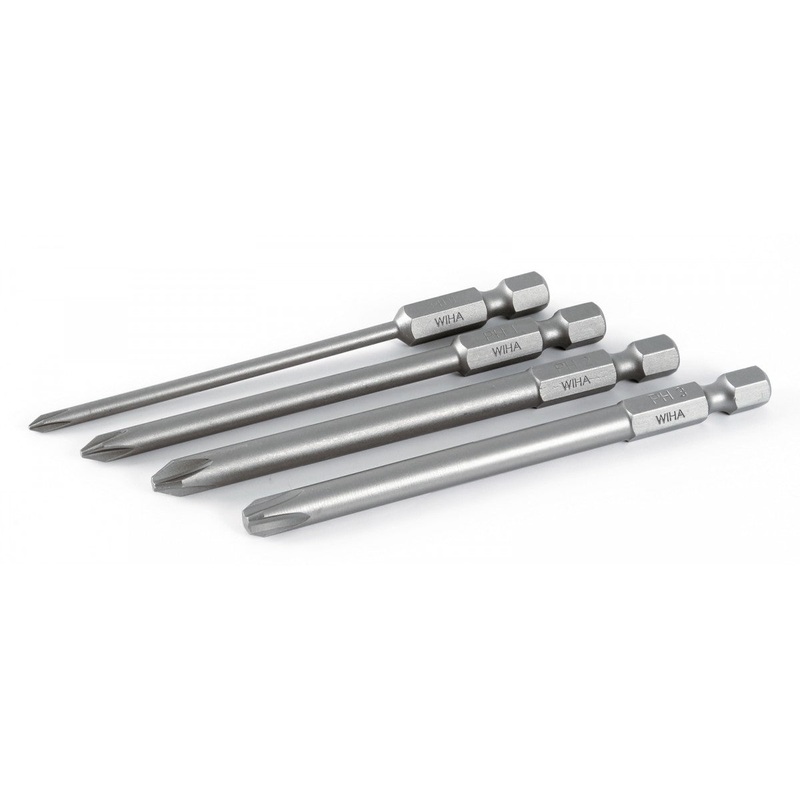 Wiha Tools 76094 90mm Phillips Power Blades, 4 Pc. Set