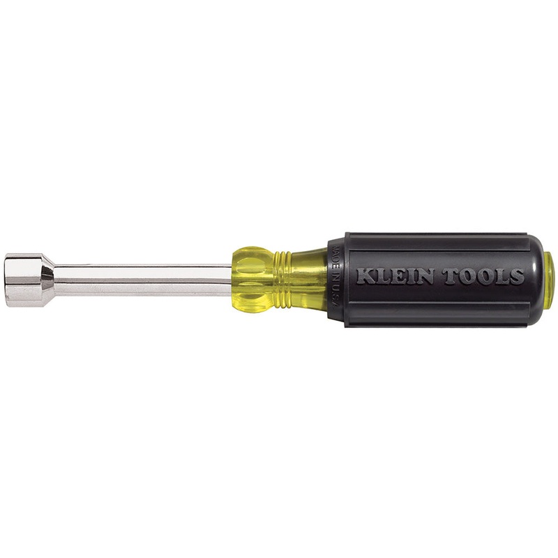 Klein Tools 631 Nut Driver Set 3-Inch Shafts, Cushion Grip, 7-Piece