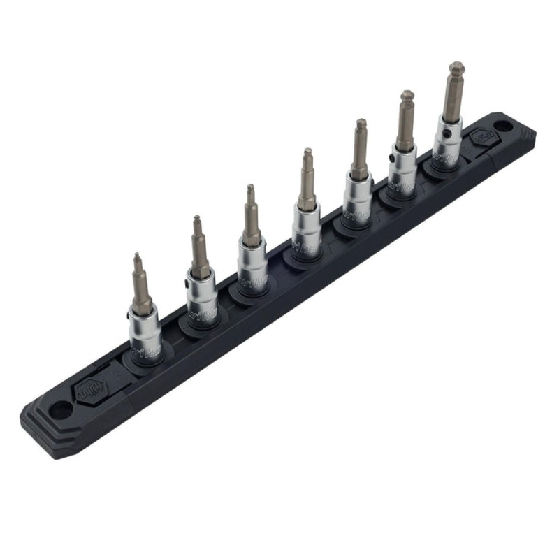 Wiha Tools 71797 Ball End Hex Metric Bit Socket 1/4" Square Drive 7 Piece Set
