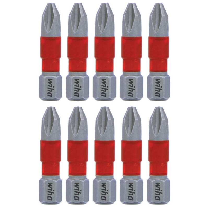 Wiha Tools 76502 MaxxTor Impact Bit Phillips #2 - 29mm - 10 Pack