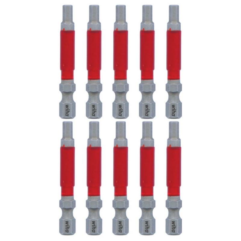Wiha Tools 76572 MaxxTor Impact Bit Hex 5/32" x 49mm 10 Pack
