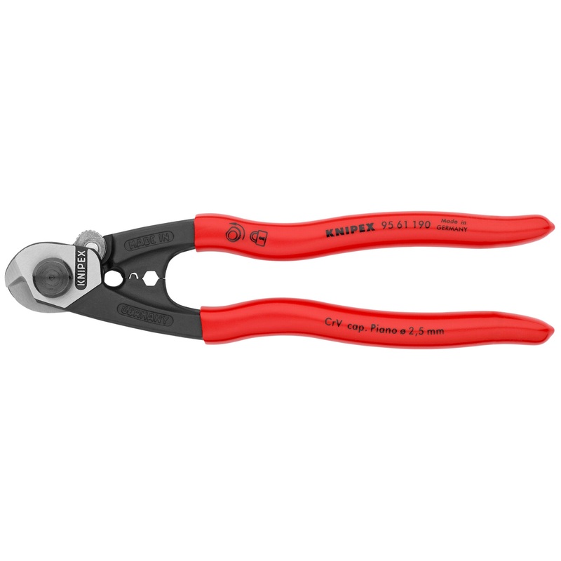 Knipex 95 61 190 7 1/2" Wire Rope Shears