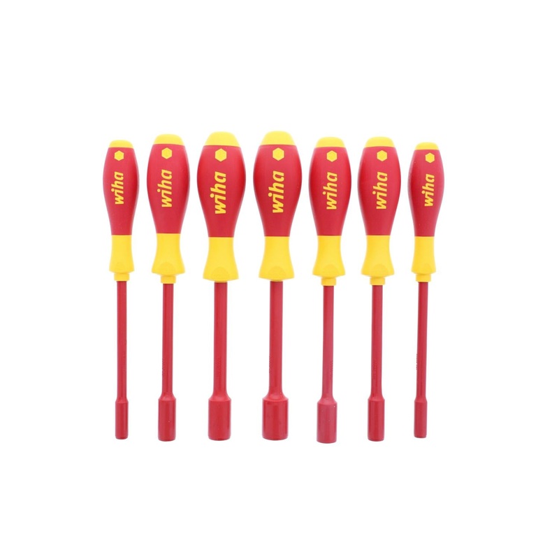 Wiha Tools 32294 Insulated Nut Drivers, 7 Pc. Set