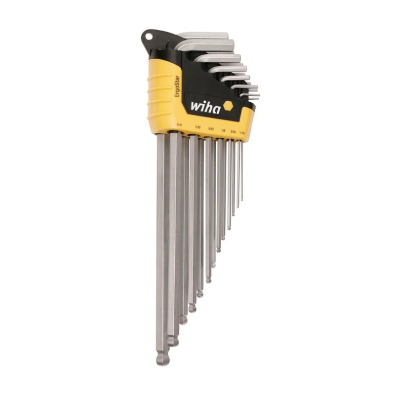 Wiha Tools 66988 ErgoStar Ball End Hex Inch L-Keys, 13 Pc. Set