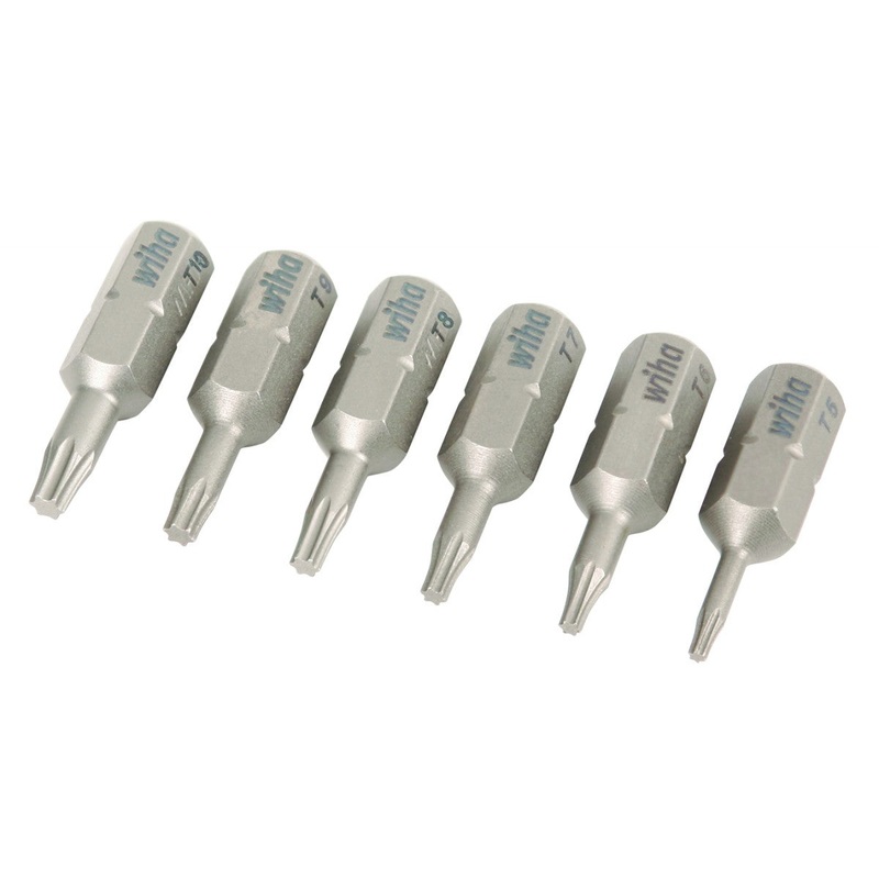 Wiha Tools 71570 Torx Insert Bit T5 - T10 6 Pack