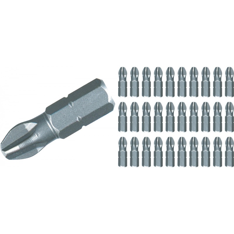 Wiha Tools 72522 Phillips Contractor Insert Bit #2 Bulk Pack of 30 Bits