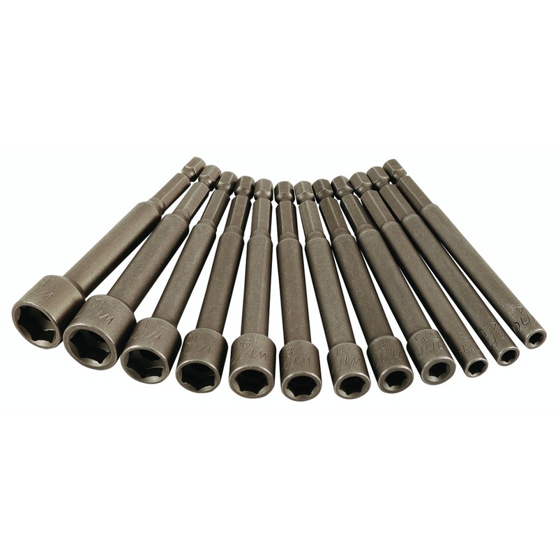 Wiha Tools 76086 Metric Nut Driver Power Blades, 12 Pc. Set