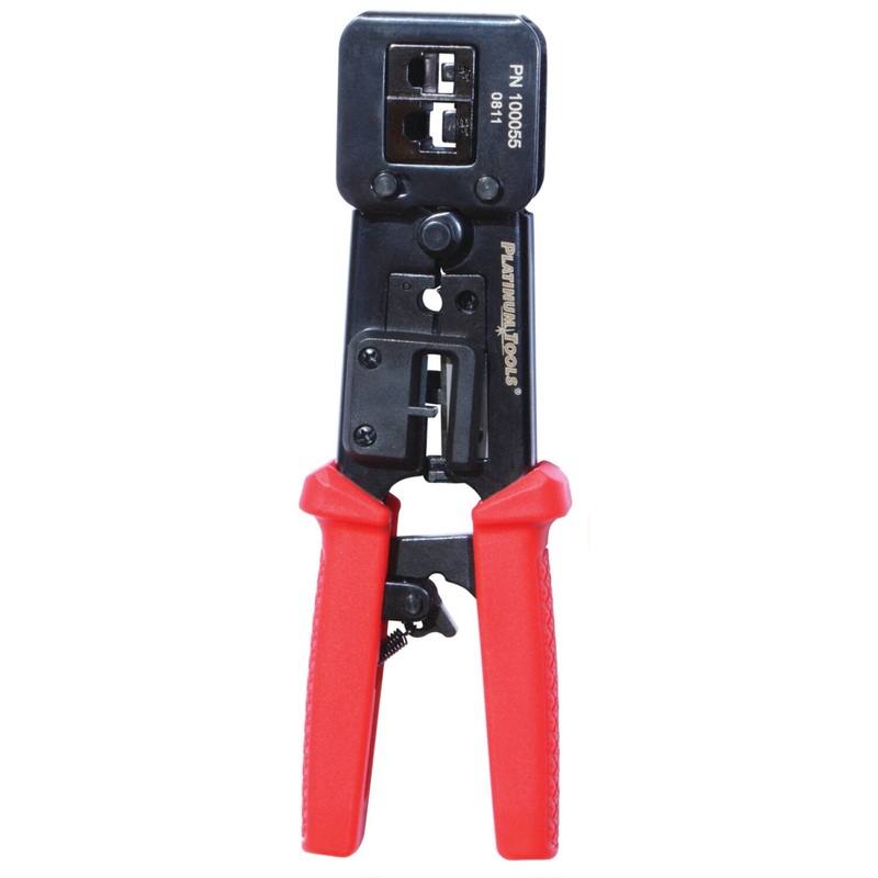 Platinum Tools 100055C PROAMP Crimp Tool for AMP-style RJ45, RJ12 and RJ11 Connectors