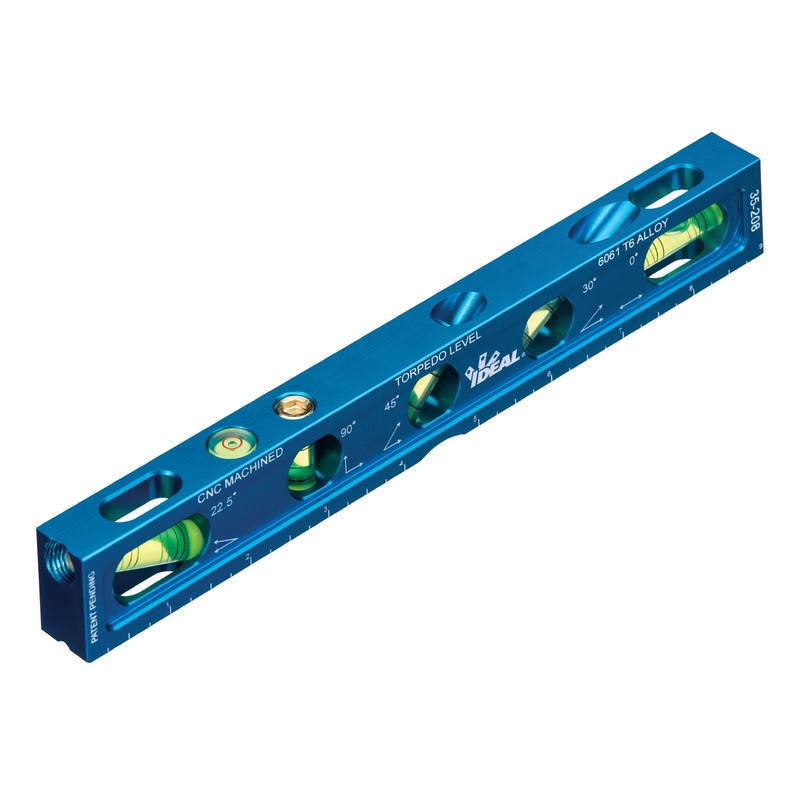 Ideal 35-208 9" Torpedo Level With 5 Vials