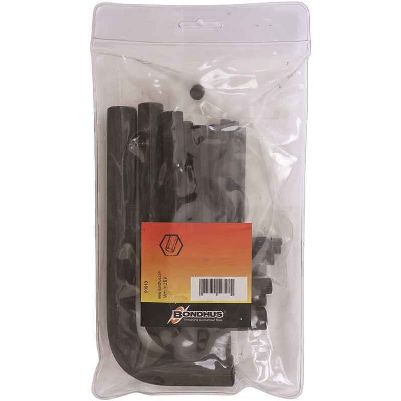 Bondhus 12397 Hex Short L-Wrench Set, 14 Pc.