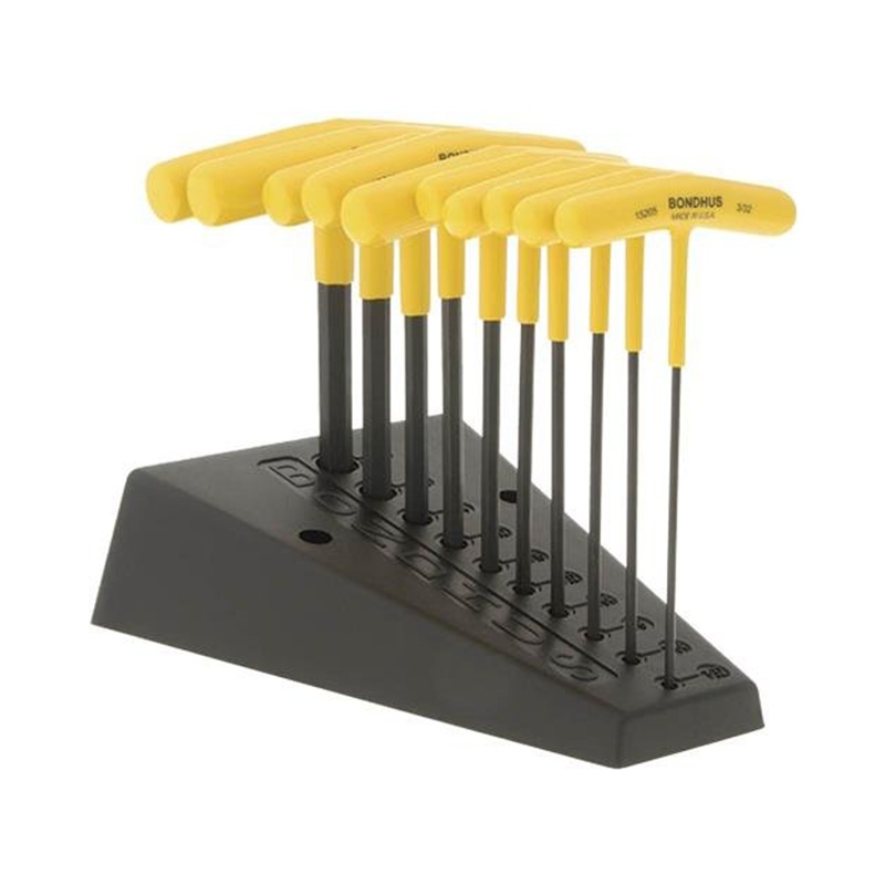 Bondhus 13390 Hex T-handle Set, 10 Piece
