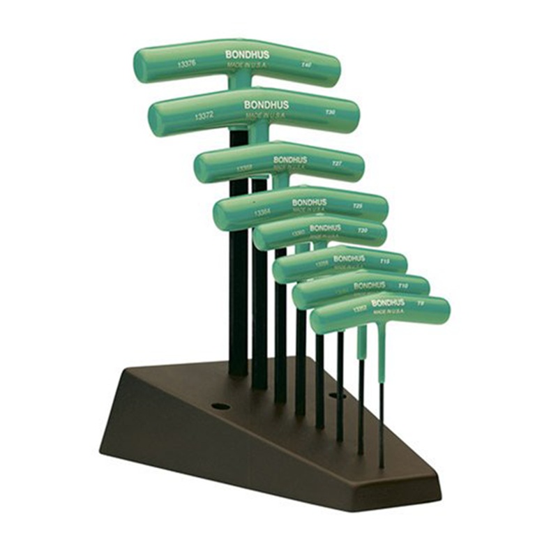 Bondhus 33034 TORX T-Handle Set with ProGuard Finish, 8 Piece