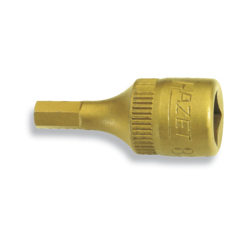 Hazet 8501-8 8mm Hex Titanium-Nitride 1/4" Socket