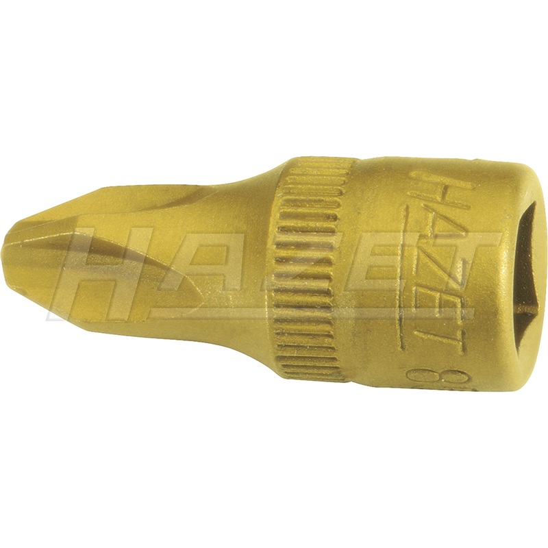 Hazet 8506-PH4 Phillips TiN Screwdriver Socket, #4, 1/4"