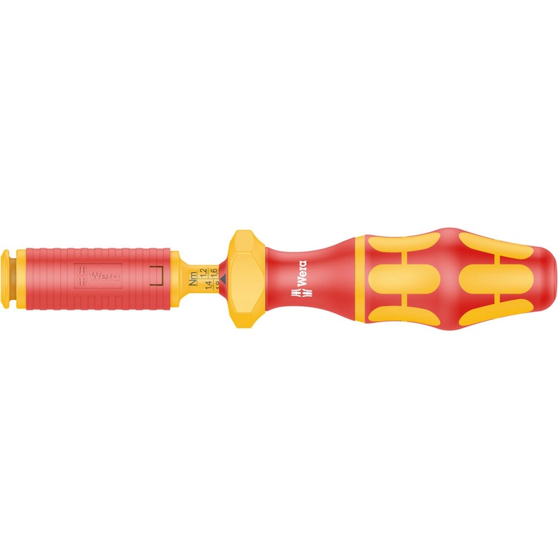 Wera Series 7400 VDE Kraftform adjustable torque handle (0.3-3.5 Nm), 7441 VDE x 1.2-3.0 Nm
